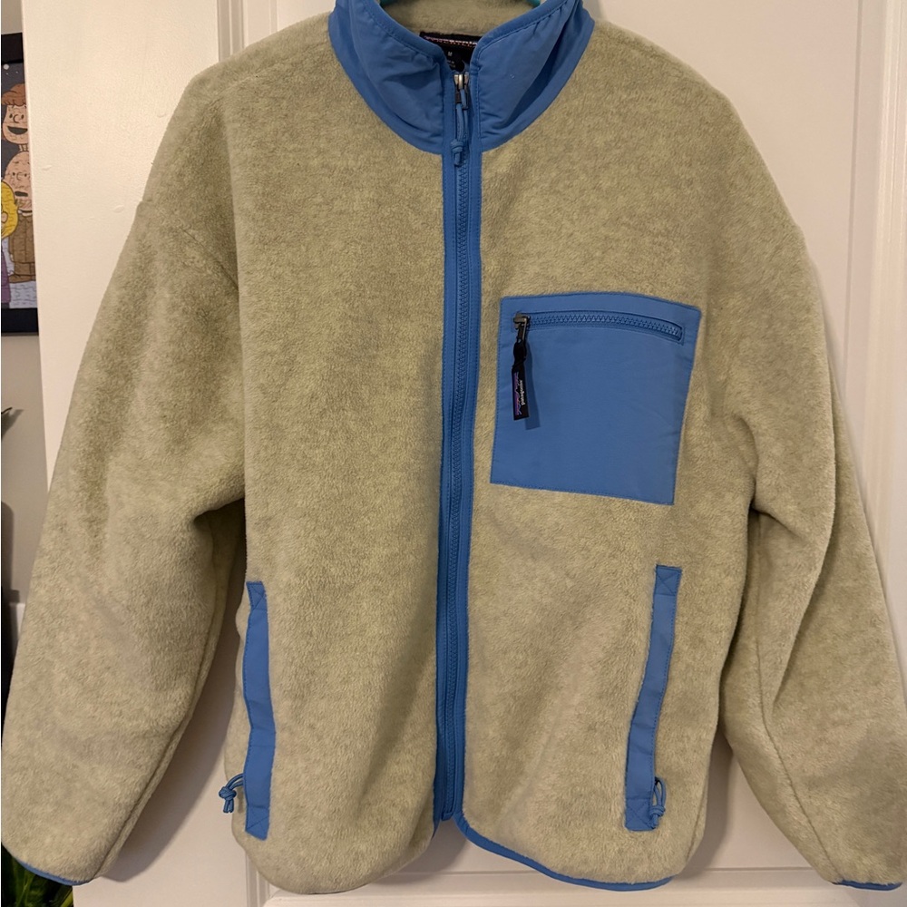 Women’s Fleece Jacket with Blue Accents